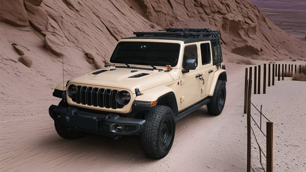 Jeep Wrangler JL with vented steel hood
